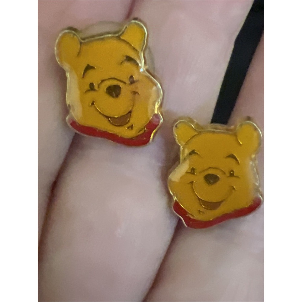 Disney Winnie The Pooh Face Stud Earrings Marked Disney